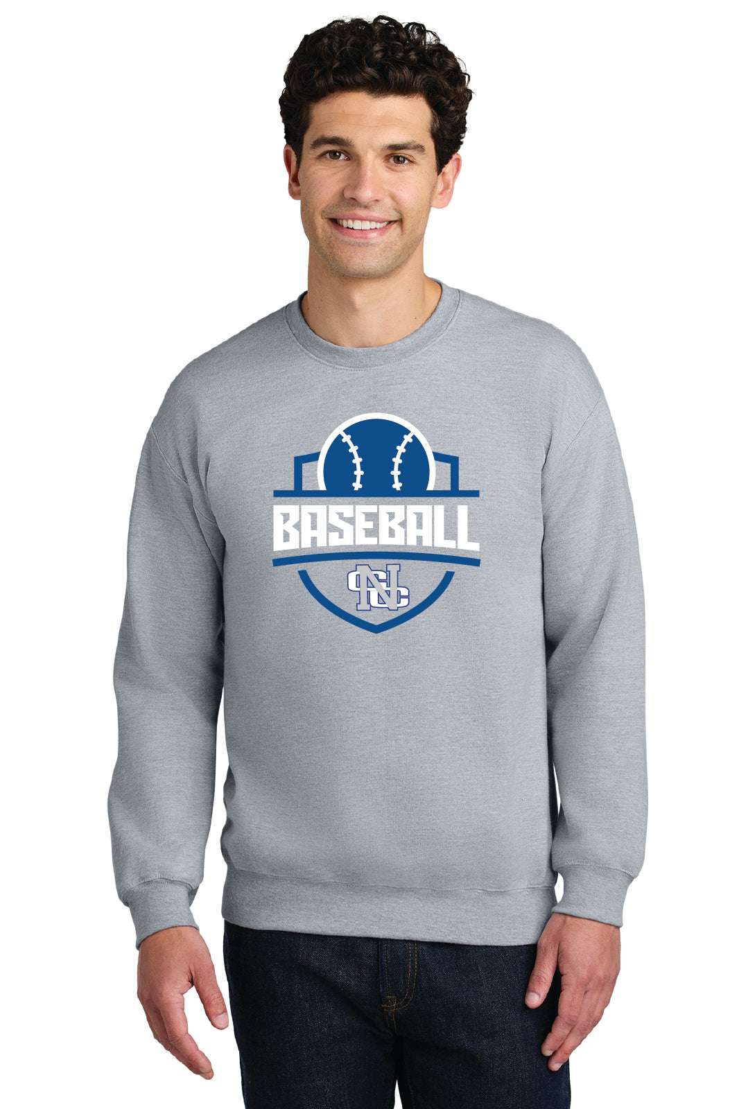 Nouvel Spring 2026 Baseball Crew Neck Sweatshirt (Style B)
