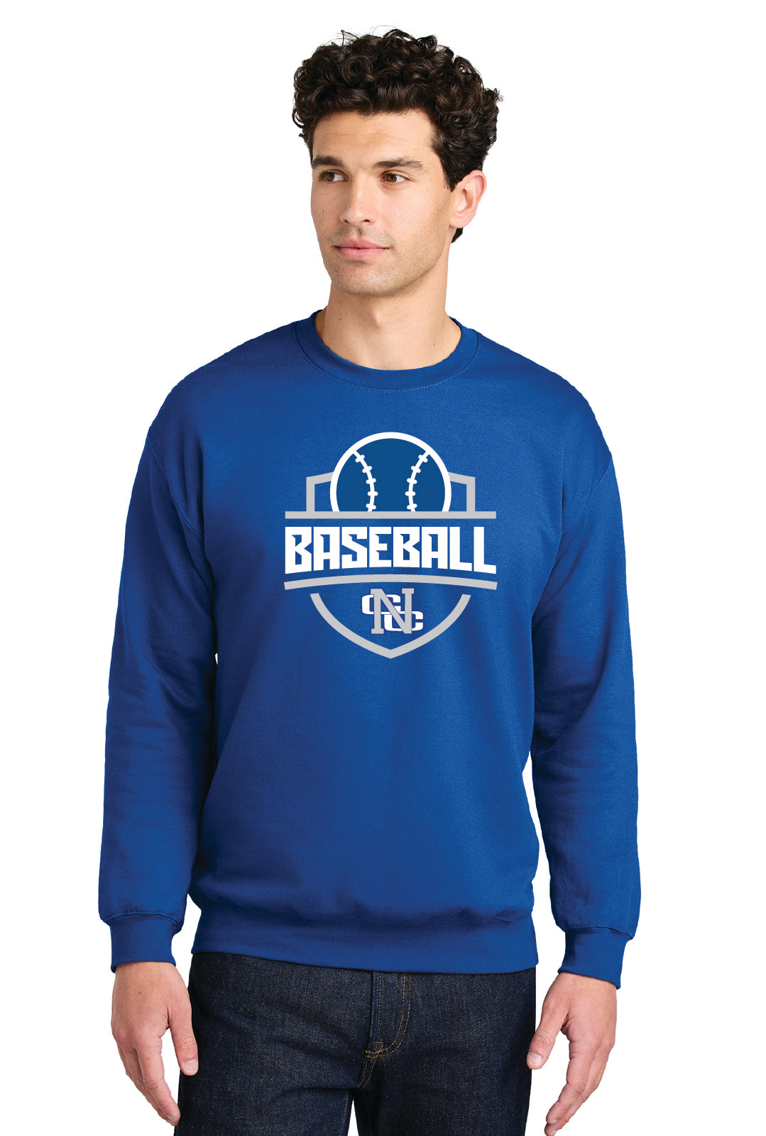 Nouvel Spring 2026 Baseball Crew Neck Sweatshirt (Style B)