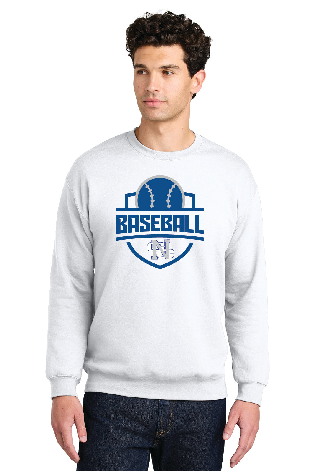 Nouvel Spring 2026 Baseball Crew Neck Sweatshirt (Style B)